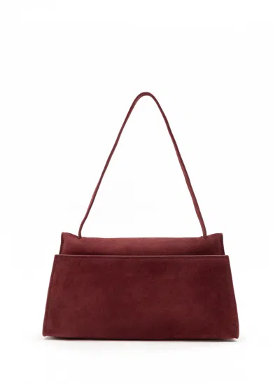 Elleme Long Papillon Suede Burgundy