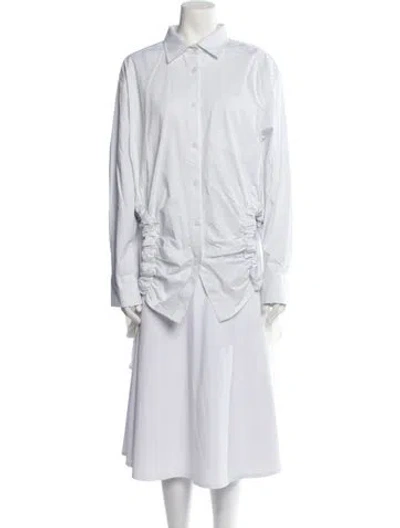 Pre-owned Elleme Long Sleeve Tunic In White