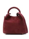 Elleme Madeleine Suede Top-handle Tote Bag In Red