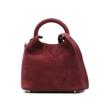 Elleme Madeleine Suede Top-handle Tote Bag In Red