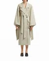 Elleme Maxi Sleeve Trench Coat In Beige