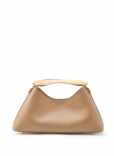Elleme Mini Boomerang Leather Cappuccino