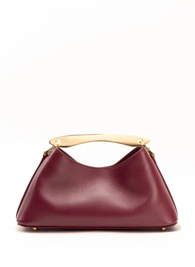 Elleme Mini Boomerang Leather Cerise
