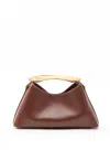 Elleme Mini Boomerang Leather Russet/white Stitches