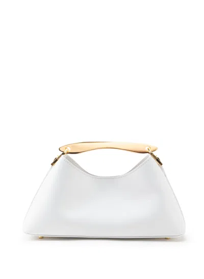 Elleme Mini Boomerang Leather White - Gold