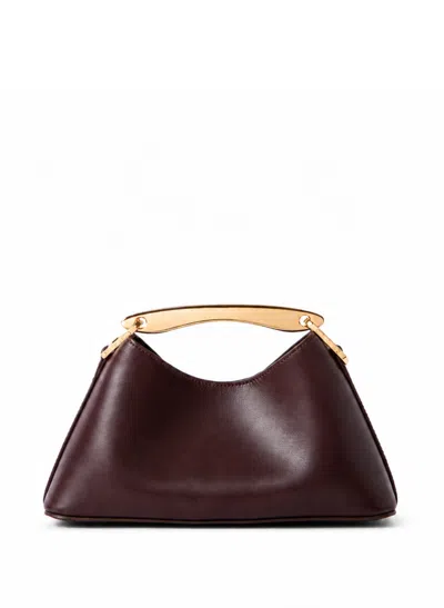 Elleme Mini Boomerang Leather Wine