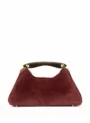 Elleme Mini Boomerang Suede Burgundy In Suede