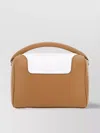 Elleme Modern Structured Tote Bag In Brown