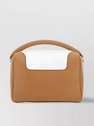 Elleme Modern Structured Tote Bag In Brown