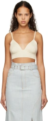 Elleme Off-white Rib Bra In Off White