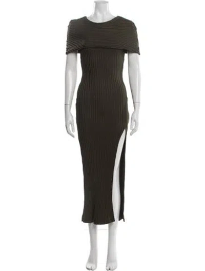 Pre-owned Elleme Off-the-shoulder Long Dress W/ Tags In Green