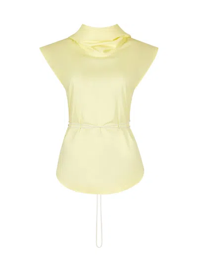 Elleme Open-back Top In Yellow