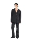 Elleme Oversized Tailored Jacket Washed Grey In Grey