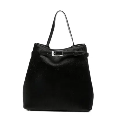 Elleme Paris Elleme Small Belt Tote Bag In Black