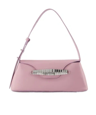 Elleme Paris Eva Snake-chain Detail Shoulder Bag In Pink