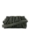 Elleme Paris Gathered-detail Leather Shoulder Bag In Black