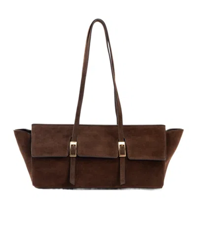 Elleme Paris Le Bateau Large Suede Brownie