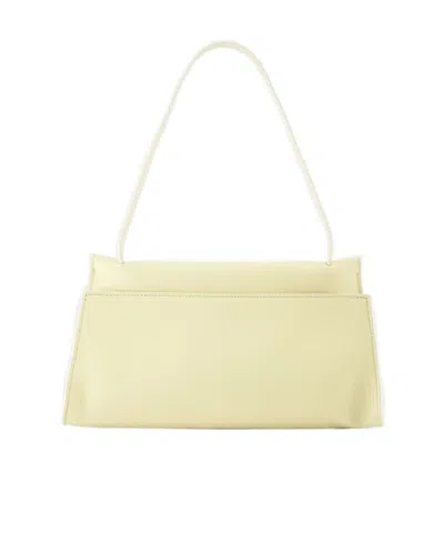 Elleme Paris Long Papillon Leather Shoulder Bag In Nude