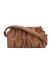 Elleme Paris Vague Gathered Leather Bag In Brown