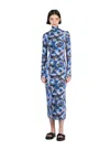 Elleme Printed Turtleneck Dress Multicolour In Multicolour