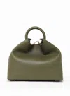Elleme Raisin Leather Khaki Green