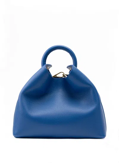 Elleme Raisin Pebbled Leather Azure Blue