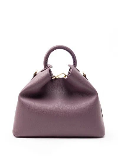 Elleme Raisin Pebbled Leather Blackberry