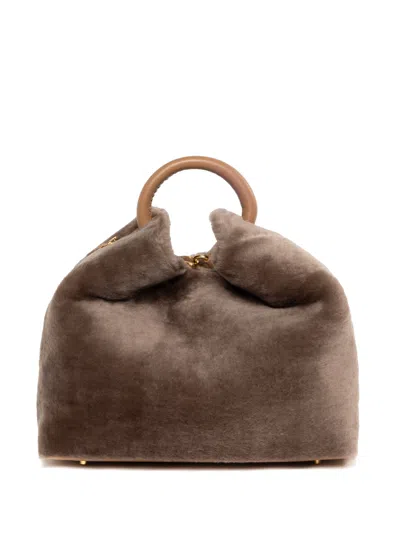 Elleme Raisin Shearling Montone Taupe