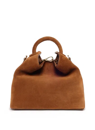 Elleme Raisin Suede Cognac In Brown