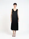 Elleme Sleeveless Maxi Dress/textured Black In Black
