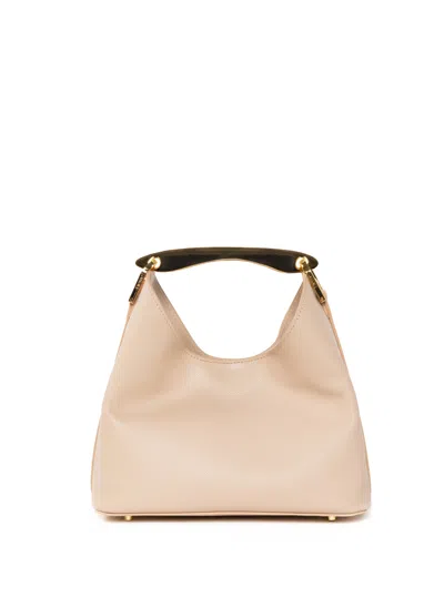 Elleme Small Boomerang Caviar Leather Nude