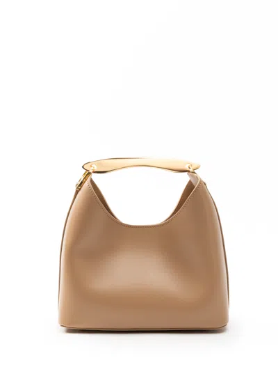 Elleme Small Boomerang Leather Cappuccino