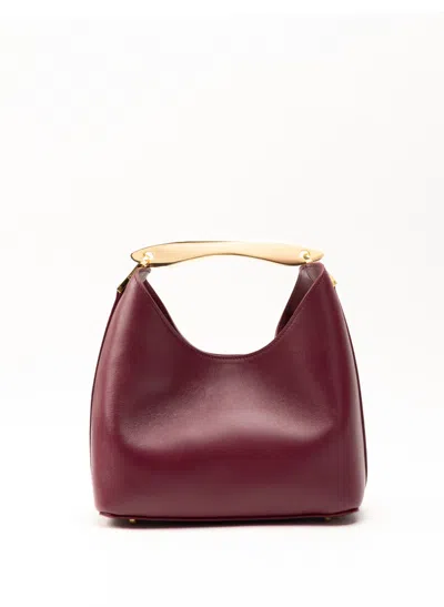 Elleme Small Boomerang Leather Cerise