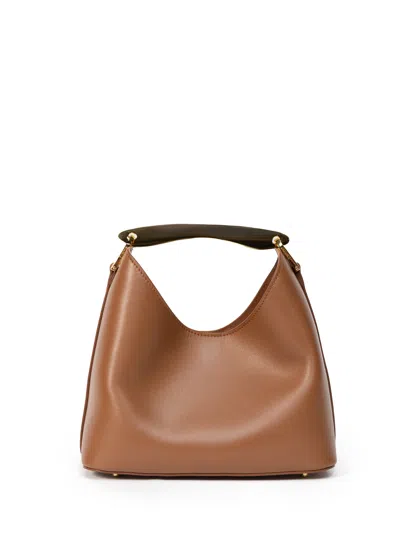 Elleme Small Boomerang Leather Cognac