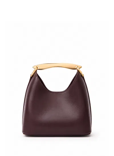 Elleme Small Boomerang Leather Wine