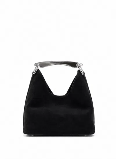 Elleme Small Boomerang Suede Black - Silver
