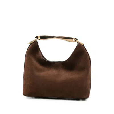 Elleme Small Boomerang Suede Tote Bag In Brown