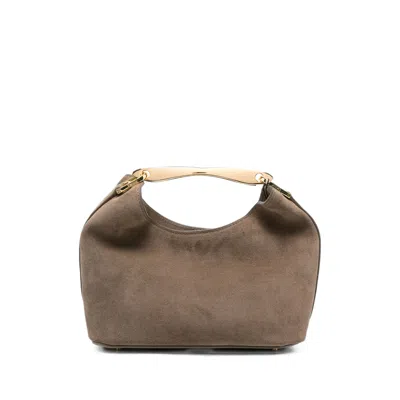 Elleme Small Boomerang Suede Tote Bag In Neutrals