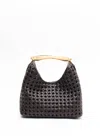 Elleme Small Boomerang Woven Leather Dark Brown-pre Order Delivery In 4 Weeks