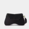 Elleme Space Bag Aus Schwarzem Leder Mit Weisser Naht In Black