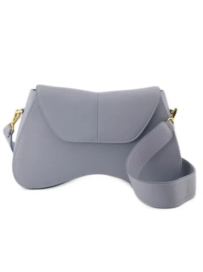ELLEME ELLEME SPACE HOBO BAG  - GREY/BLUE - LEATHER