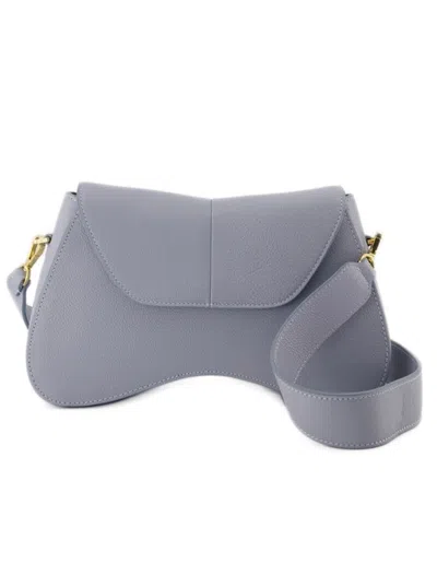 Elleme Space Hobo Bag - Grey/blue - Leather In Gray