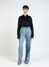 Elleme Straight Shirt/black In Black