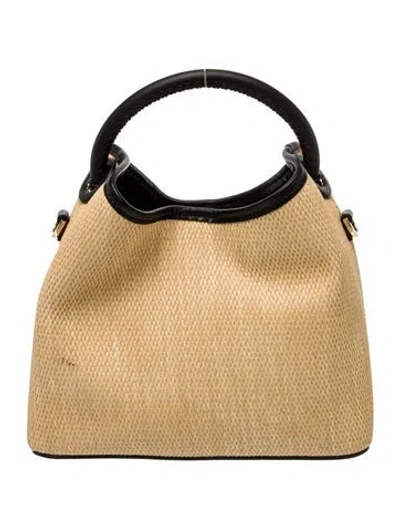 Pre-owned Elleme Straw Top Handle Bag In Neutral