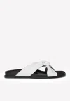Elleme Tresse Bicolour Lambskin Platform Sandals In Monochrome