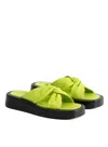 Elleme Tresse Platform Kiwi/black In Yellow