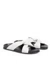 Elleme Tresse Sandal Black/white In White