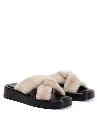 Elleme Tresse Shearling Black/ Beige