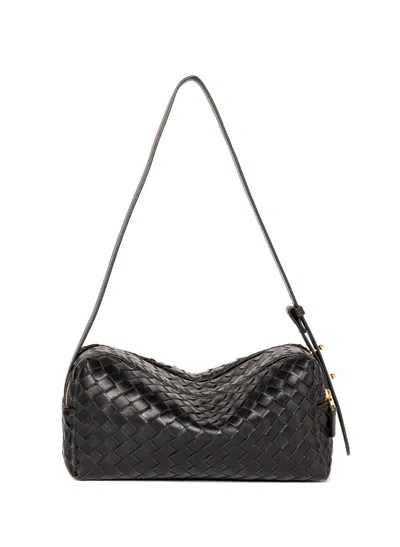 Elleme Trousse Intrecciata Leather Black