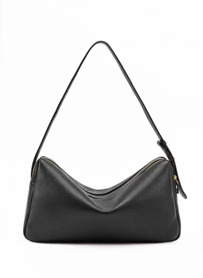 Elleme Trousse Large Pebbled Leather Black